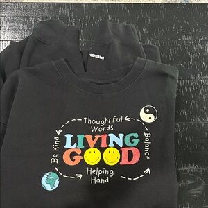 RSQ x Smiley Living Good Men's Crewneck Sweatshirt
